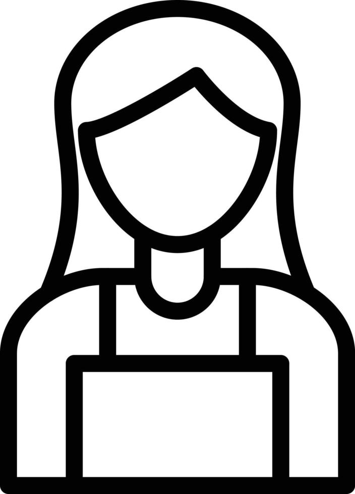 Vector Design Lady Seller Icon Style