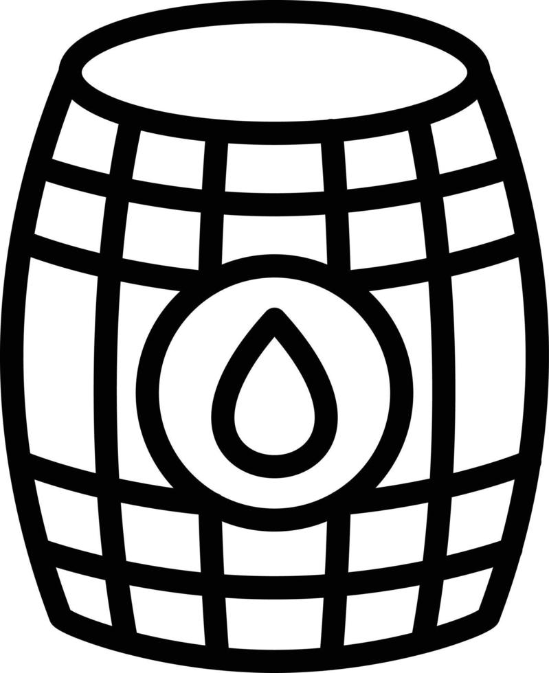 vector diseño barril icono estilo