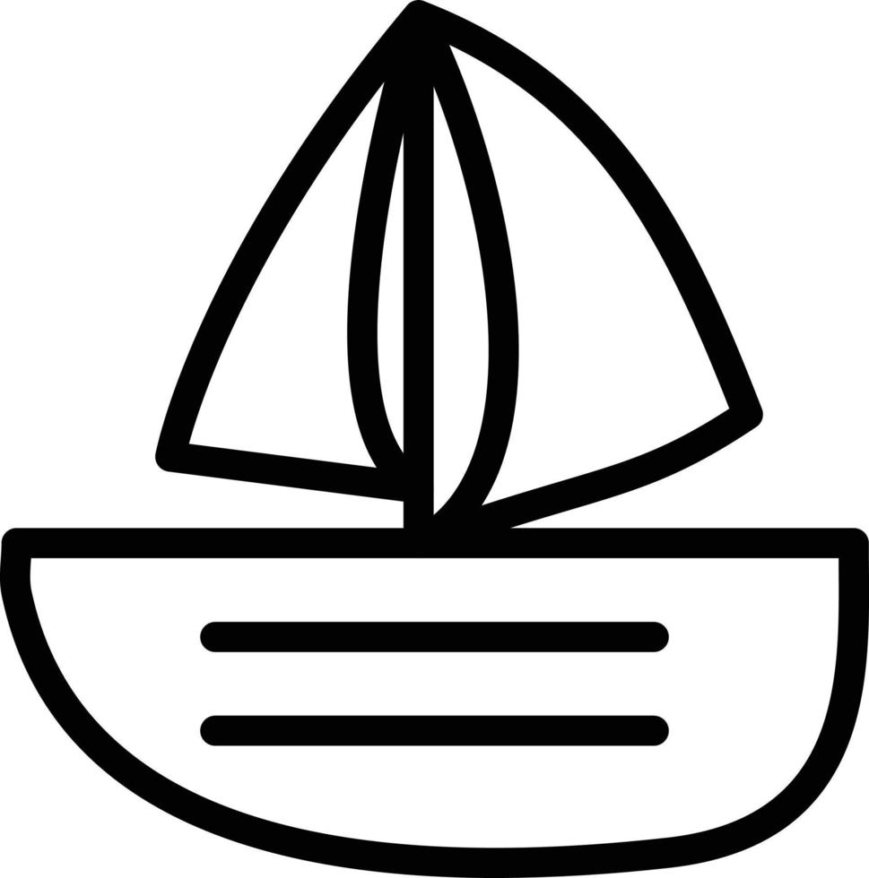 Vector Design Sailing Boat Icon Style