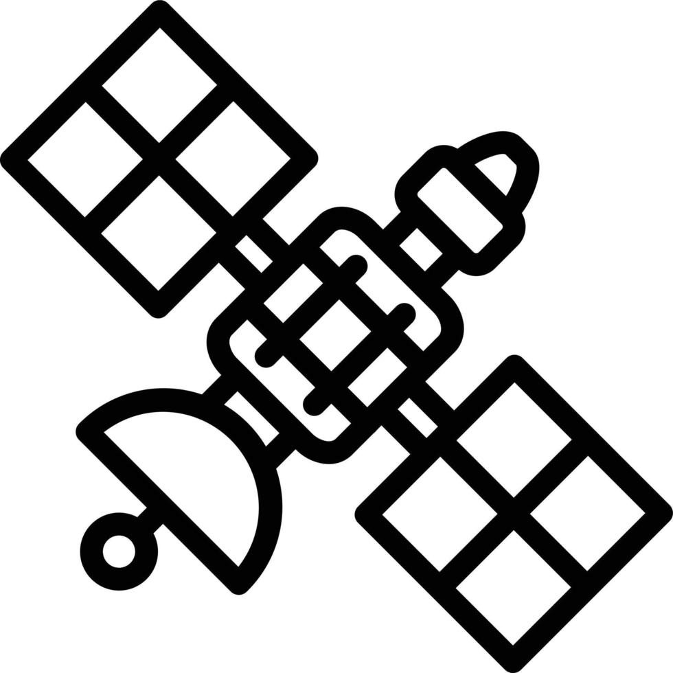 Space Satellite Vector Icon Style