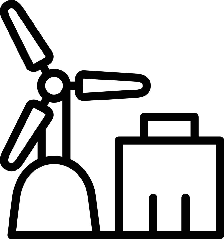 Windmill Vector Icon Style