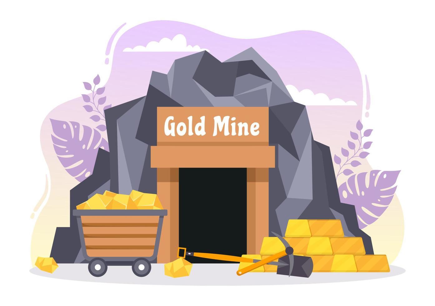 gold panning cartoon