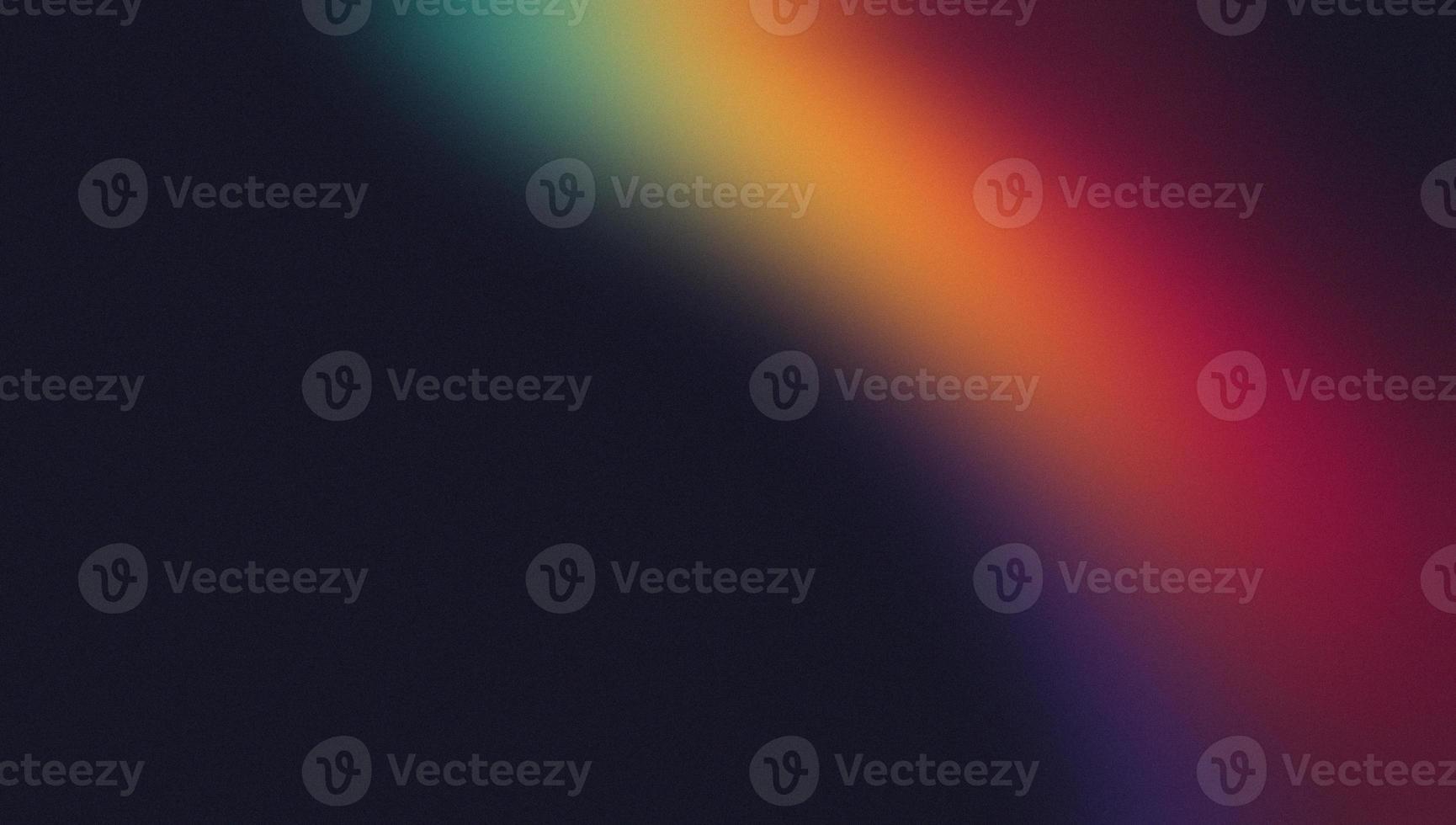 Dark grainy color gradient wave background, grainy orange purple red yellow green colors banner poster cover abstract design, copy space photo