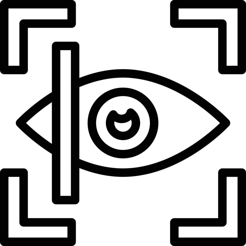 Vector Design Retinal Scan Icon Style