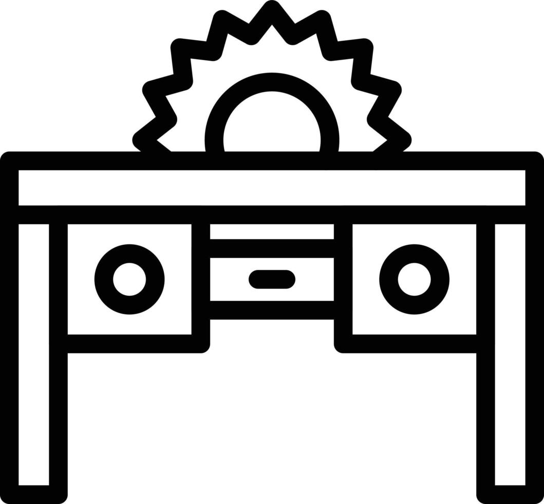 Vector Design Table Saw Icon Style