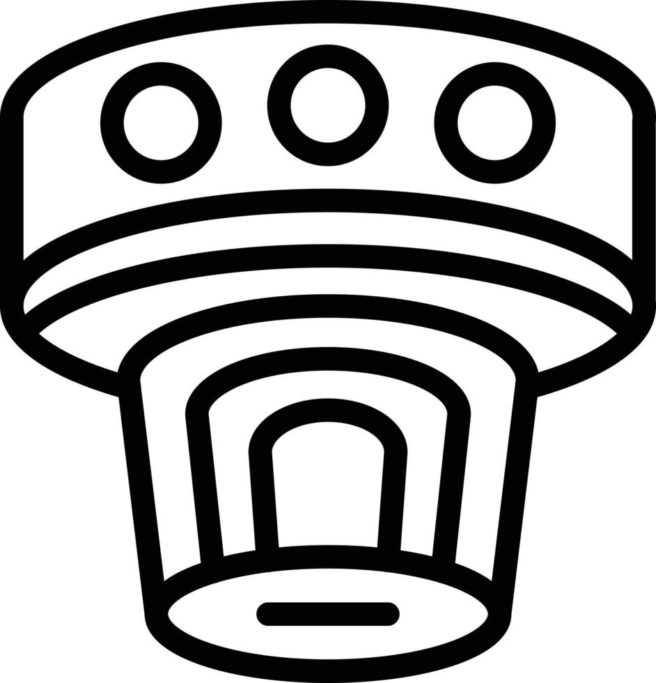 Vector Design Smoke Detector Icon Style