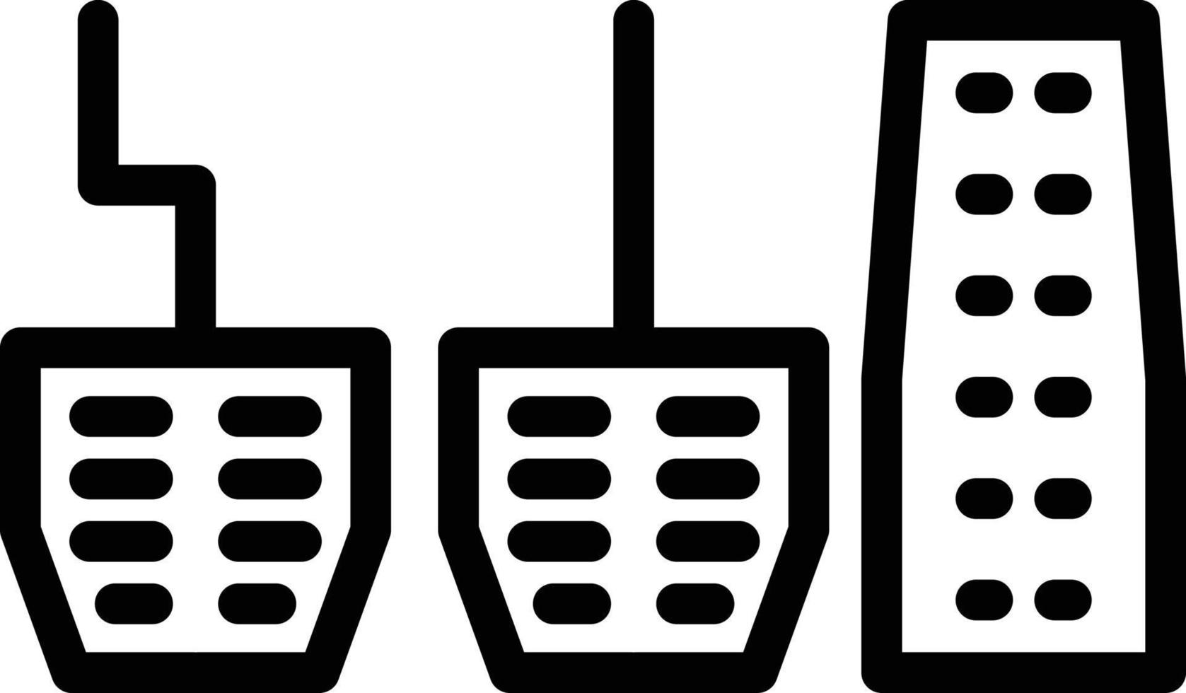 Pedals Vector Icon Style