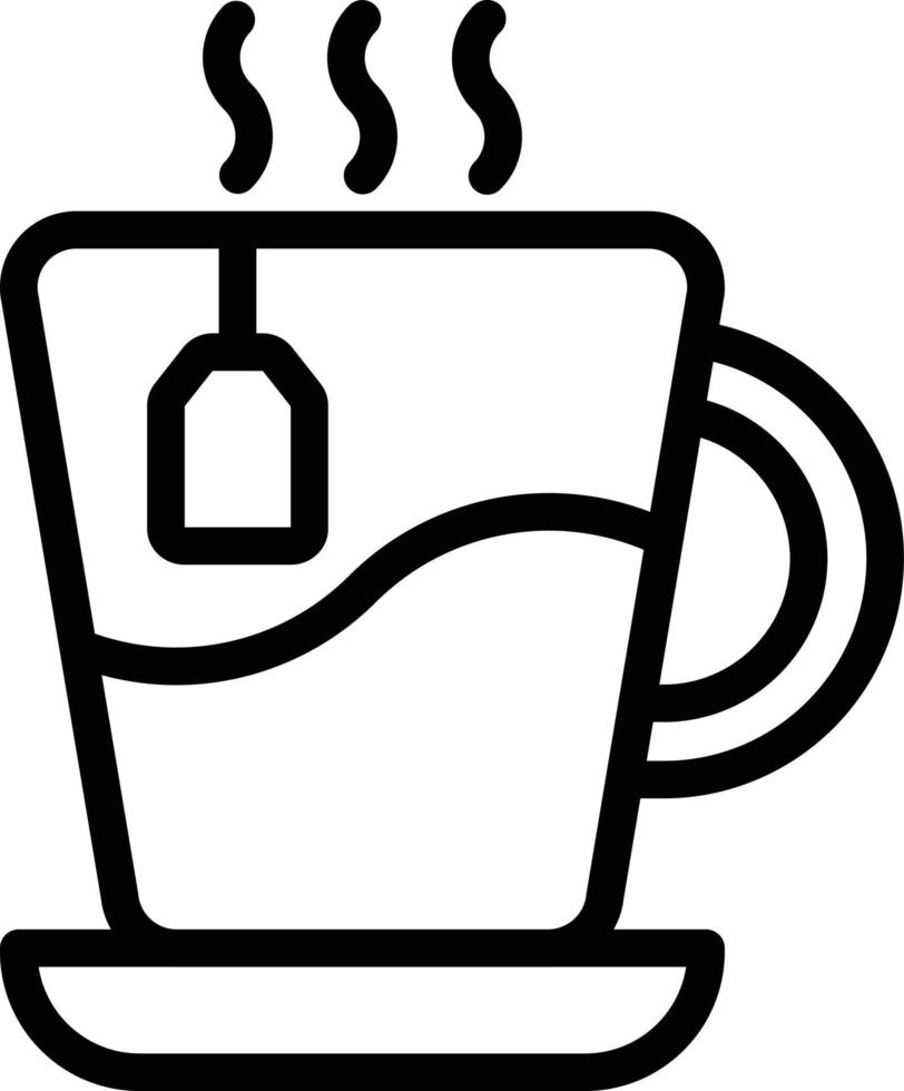 Tea Cup Vector Icon Style