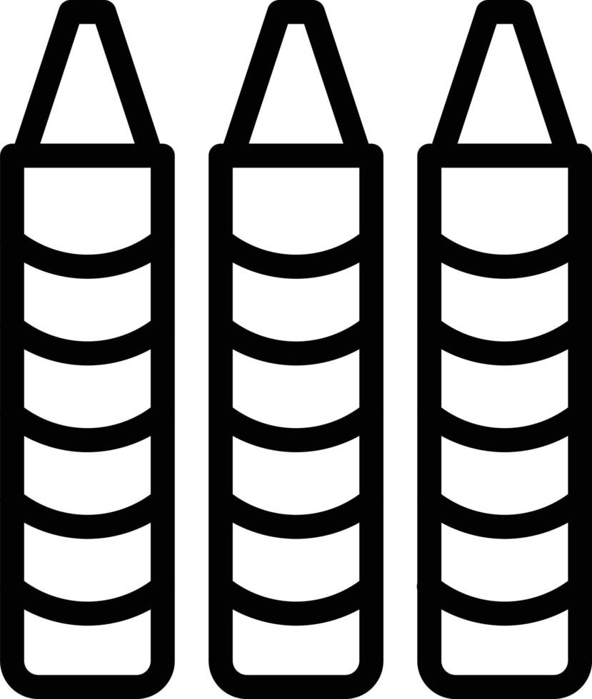 Crayons Vector Icon Style