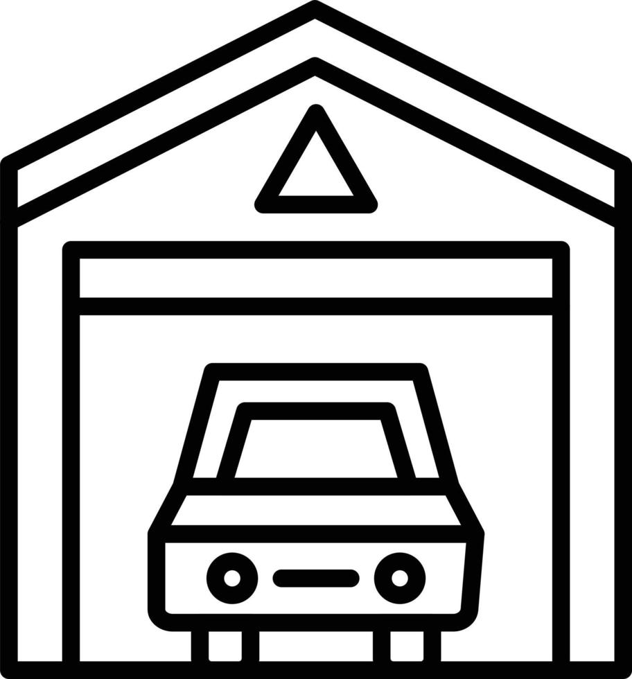 vector diseño coche garaje icono estilo