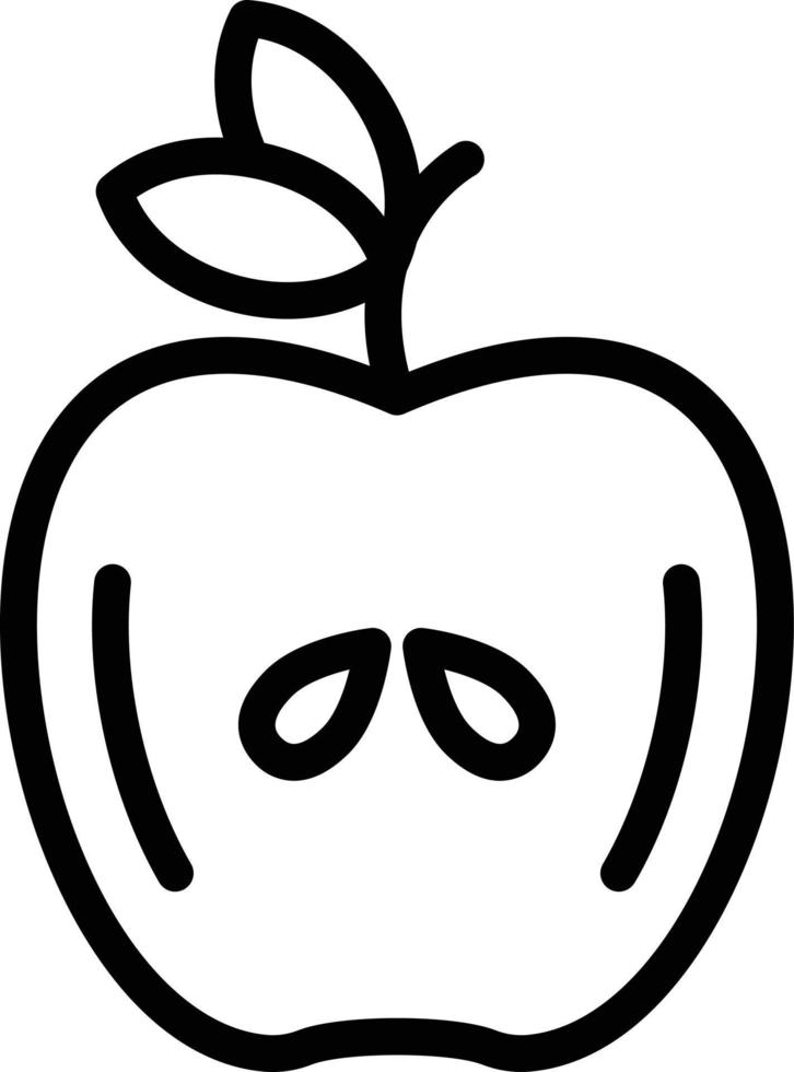 vector diseño manzana icono estilo