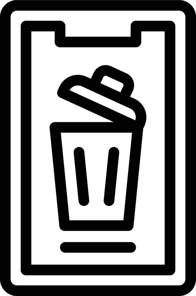 Vector Design Mobile Bin Icon Style