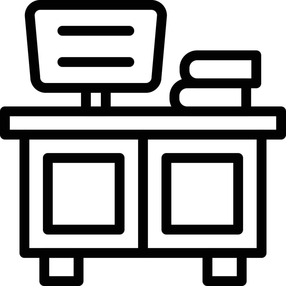 Vector Design Counter Desk Icon Style