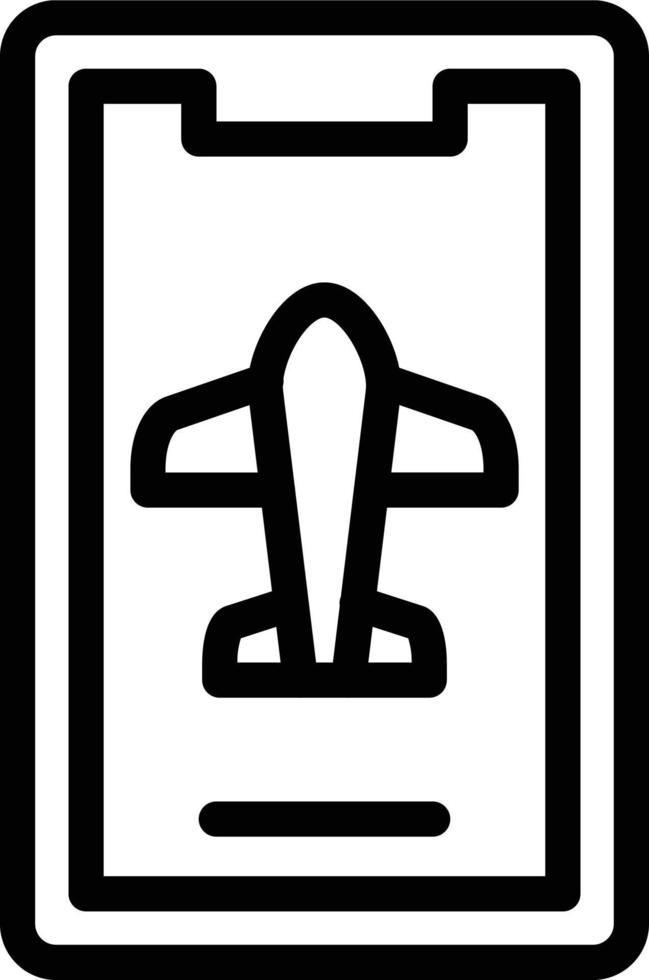 Vector Design Mobile Airplane Mode Icon Style