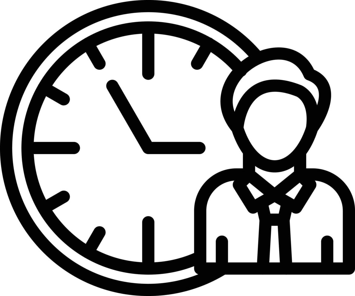 Vector Design Working Hours Icon Style