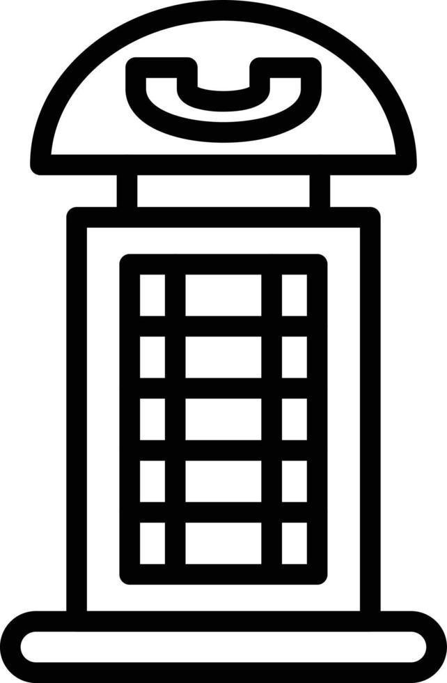 Vector Design Phone Booth Icon Style