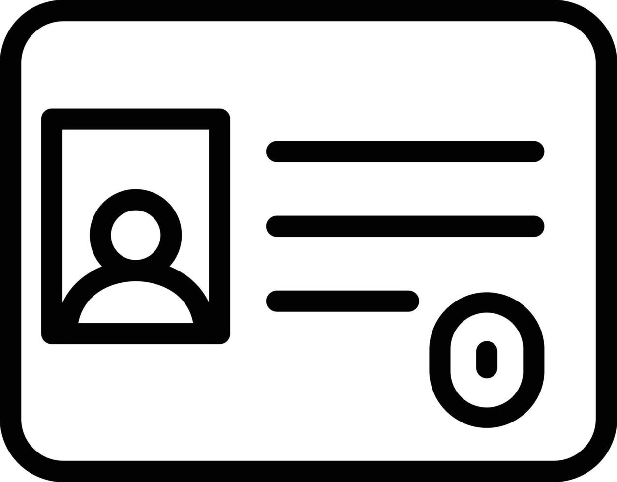 Vector Design Identification Card Icon Style