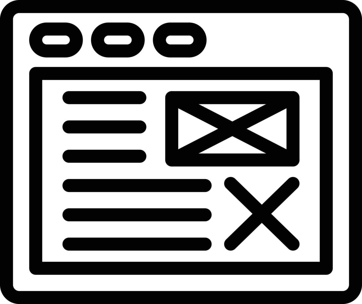 Vector Design Wireframe Icon Style