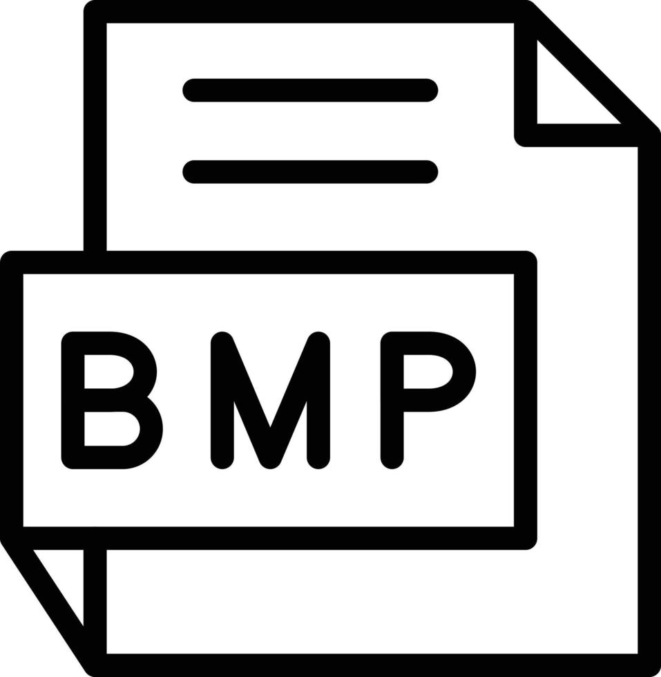 Vector Design BMP Icon Style