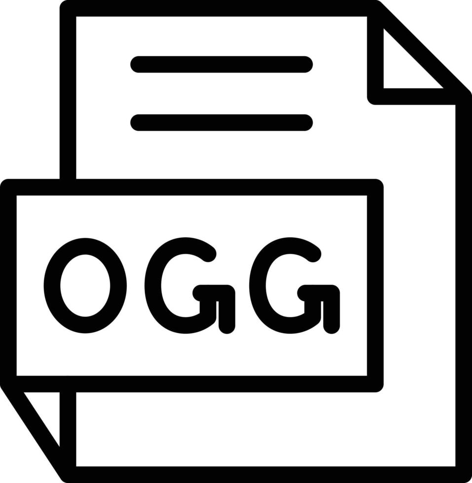 vector diseño ogg icono estilo