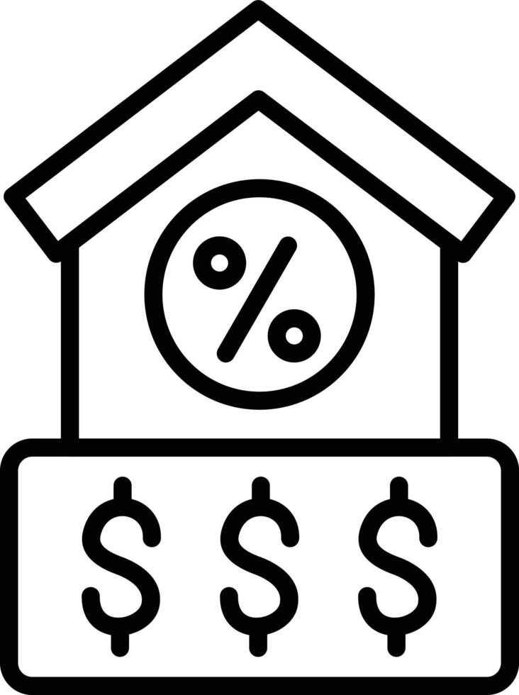 Vector Design House Loan Icon Style