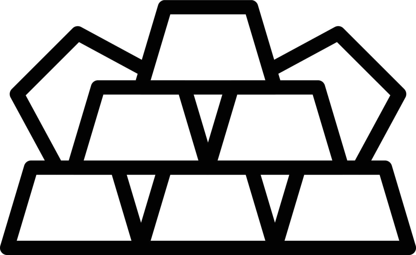 Vector Design Gold Ingots Icon Style