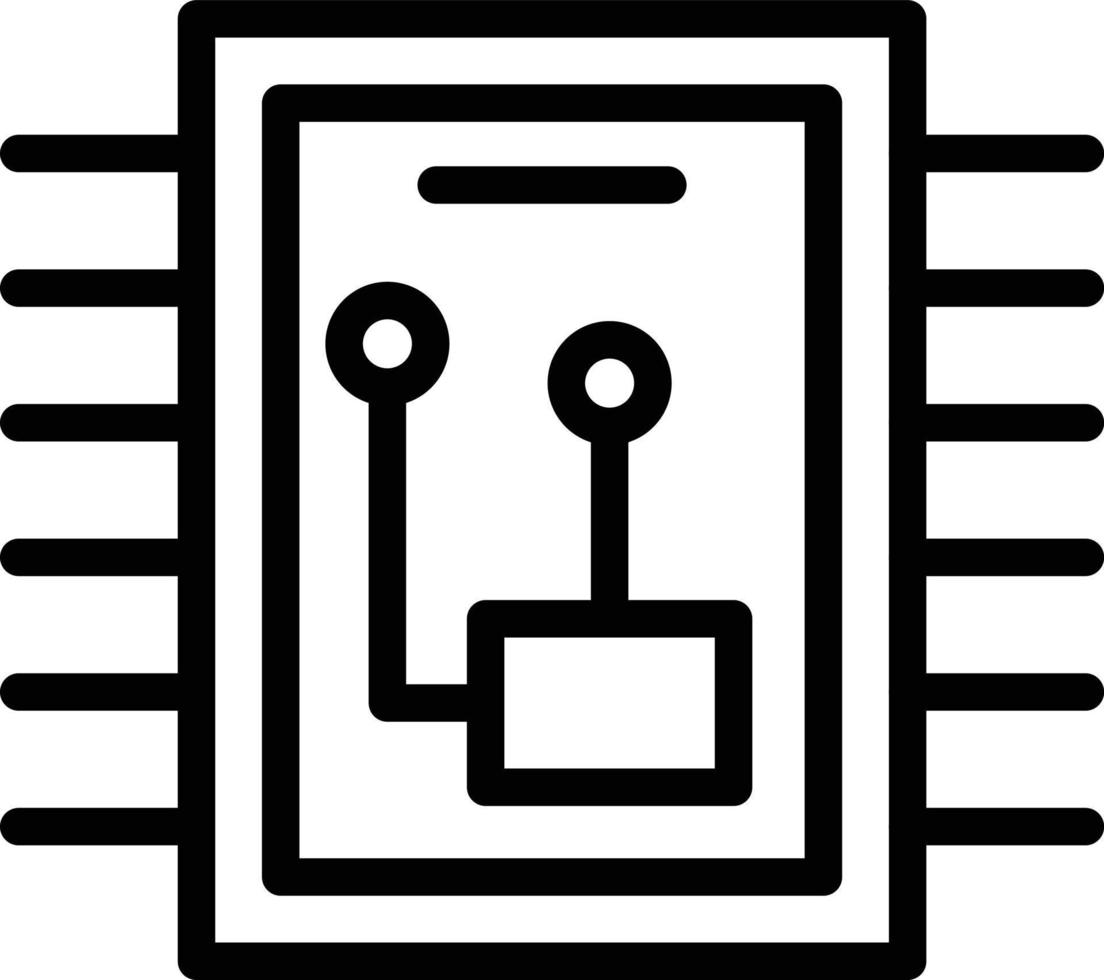 Microchip Vector Icon Style