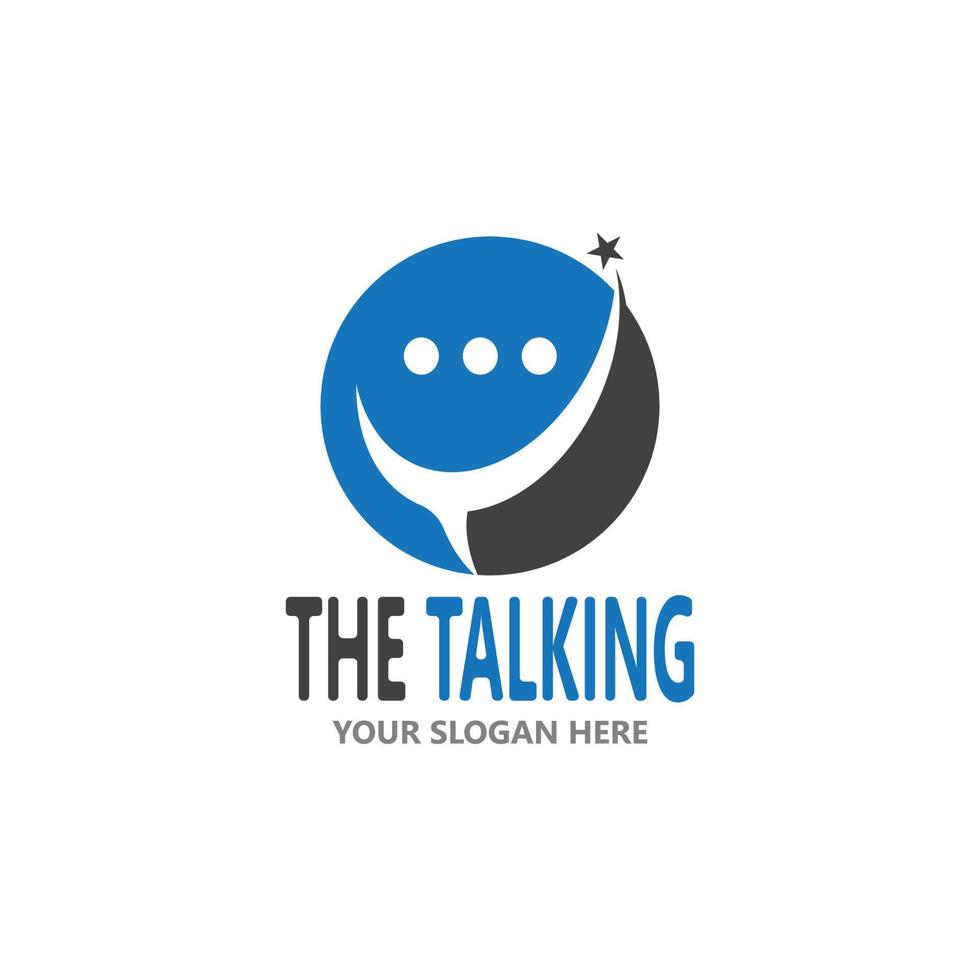 Chat Talking Logo And Symbol Vector Template