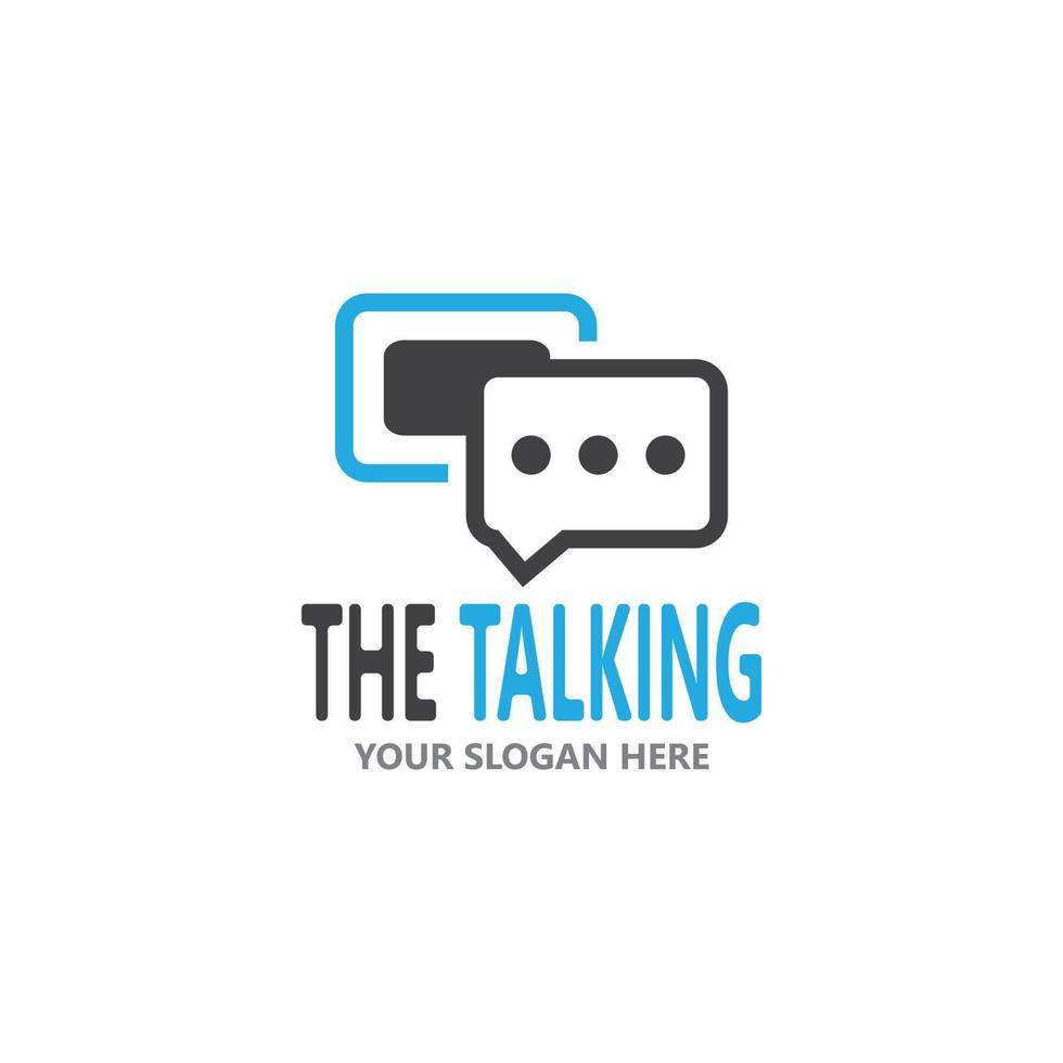 Chat Talking Logo And Symbol Vector Template