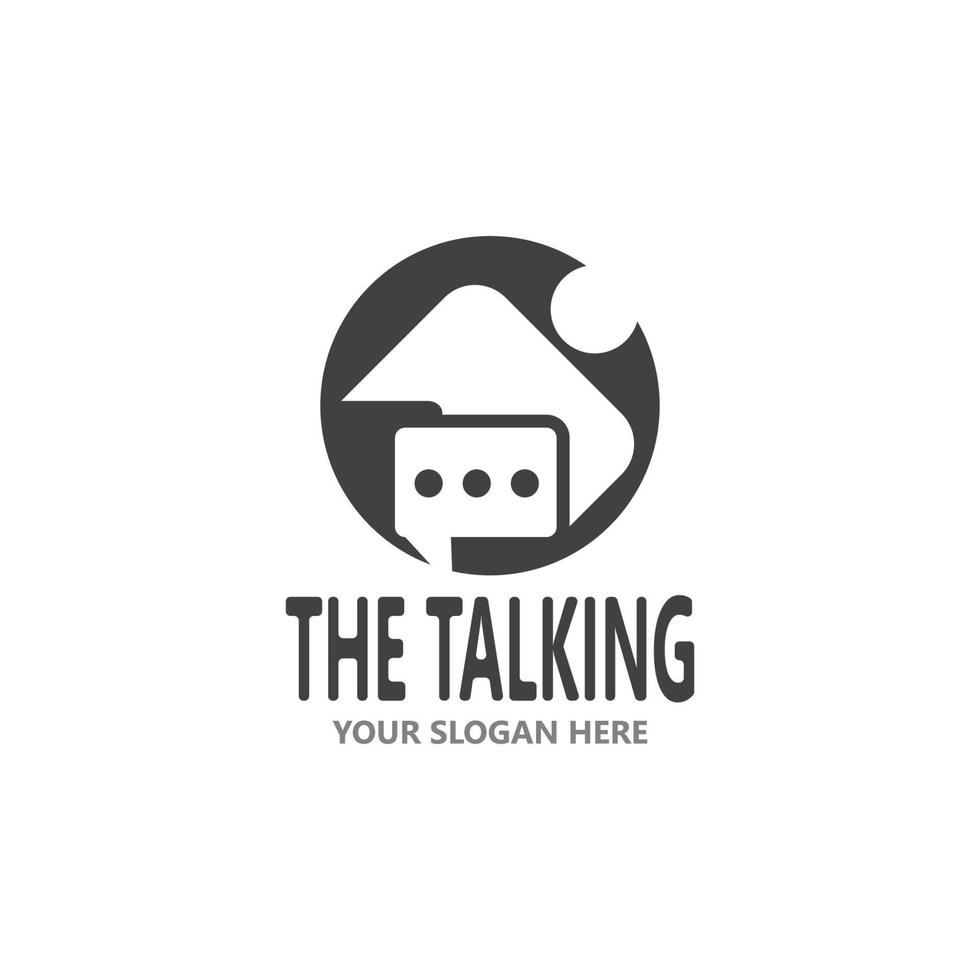 Chat Talking Logo And Symbol Vector Template