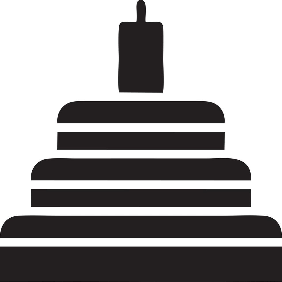 Cake icon symbol vector image. Illustration of the bakery birthday isolated design image. EPS 10
