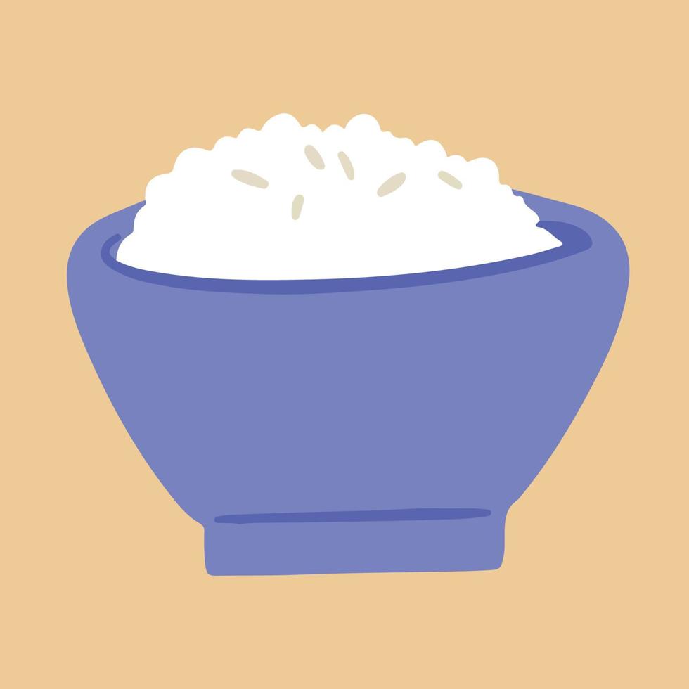 bowl of rice ,good for graphic design resource. vector