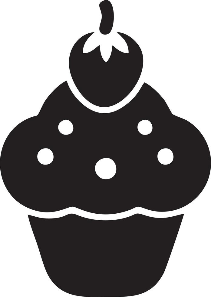 Cake icon symbol vector image. Illustration of the bakery birthday isolated design image. EPS 10