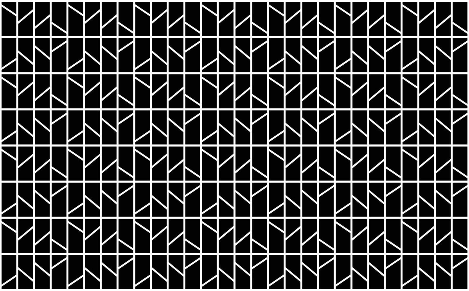 Black colored tiled pattern with white lines. Suitable for prints, wallpaper, cover, and banner. vector