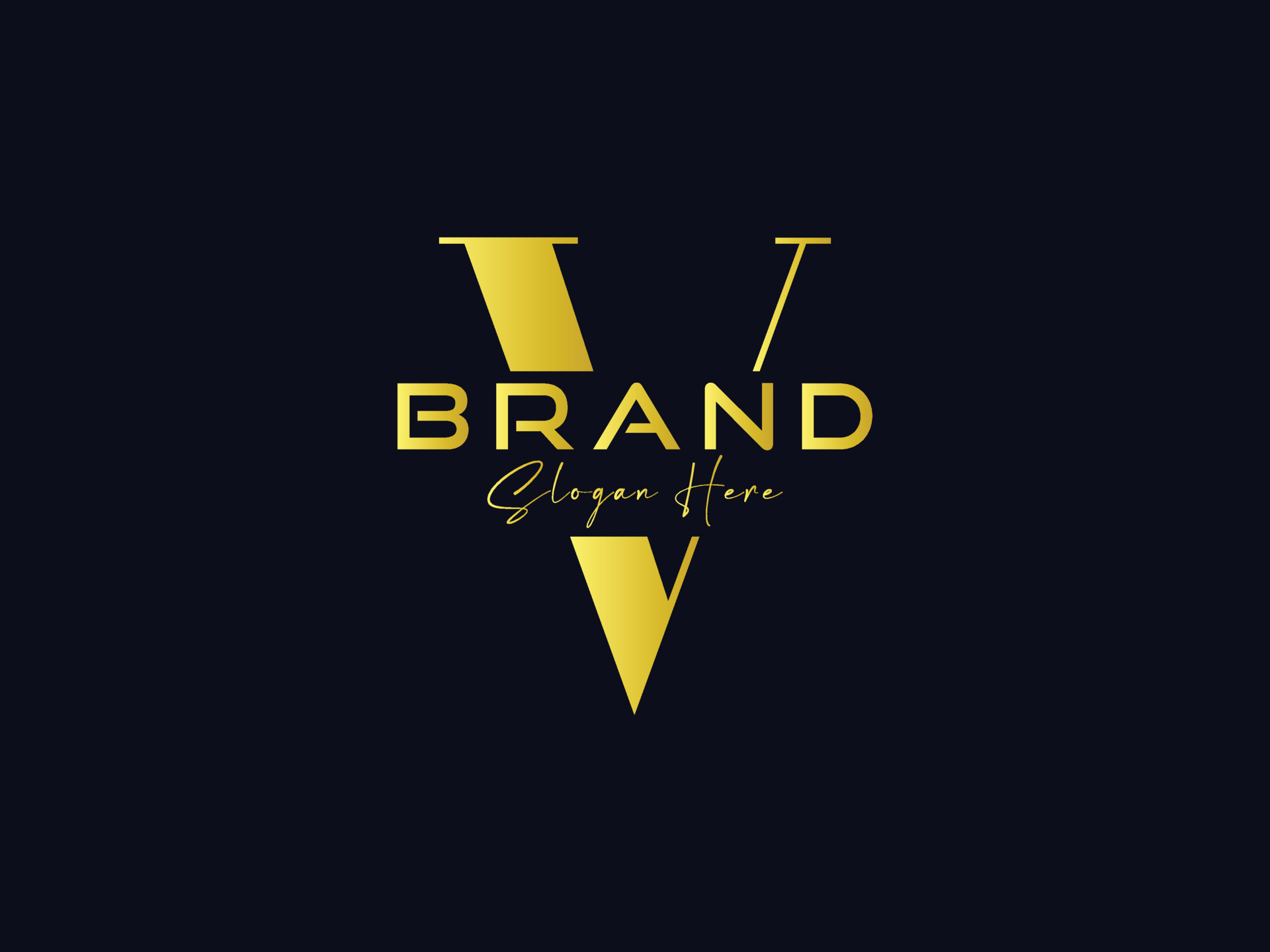 Letter V Luxury Logo Design Vector Template 22273091 Vector Art at Vecteezy