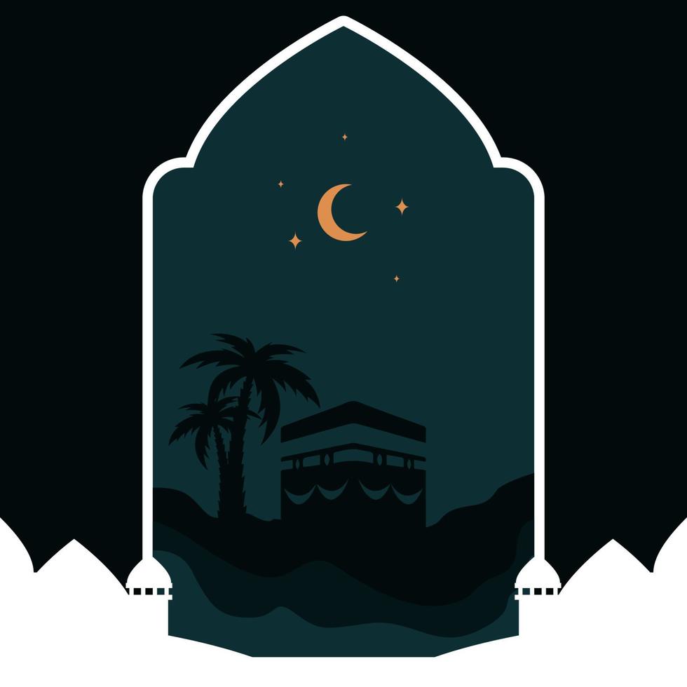 Desierto Ramadán antecedentes vector