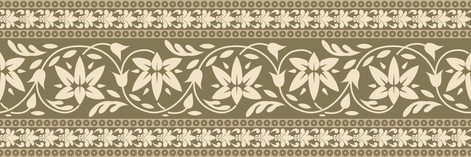 Ethnic pattern. Bandana Print. Silk neck scarf or kerchief. Design for Saree, Patola, Sari, Dupatta, textile. Tile patterns. Aztec style. Floral vintage. Bohemian Indian motif style. Clothing. Vector. vector