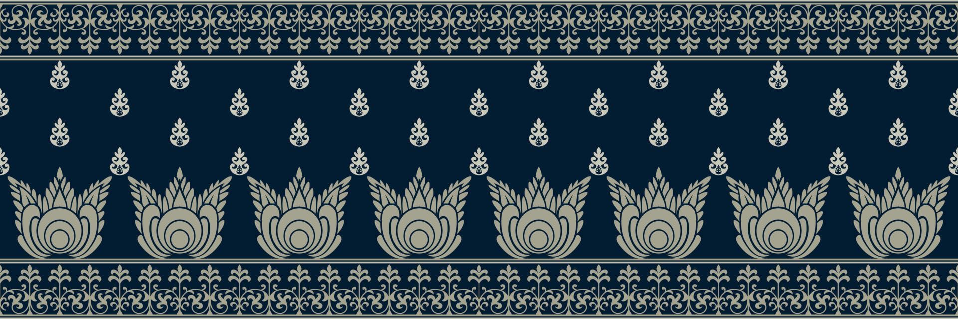 Ethnic pattern. Bandana Print. Silk neck scarf or kerchief. Design for Saree, Patola, Sari, Dupatta, textile. Tile patterns. Aztec style. Floral vintage. Bohemian Indian motif style. Clothing. Vector. vector