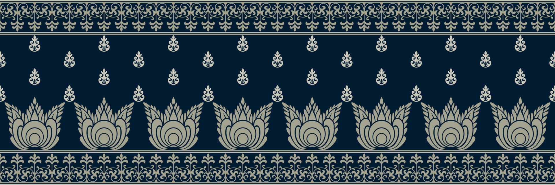 Ethnic pattern. Bandana Print. Silk neck scarf or kerchief. Design for Saree, Patola, Sari, Dupatta, textile. Tile patterns. Aztec style. Floral vintage. Bohemian Indian motif style. Clothing. Vector. vector