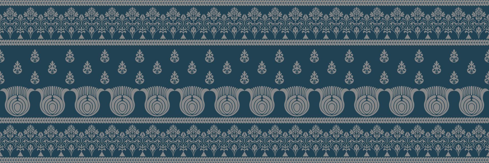 Ethnic pattern. Bandana Print. Silk neck scarf or kerchief. Design for Saree, Patola, Sari, Dupatta, textile. Tile patterns. Aztec style. Floral vintage. Bohemian Indian motif style. Clothing. Vector. vector