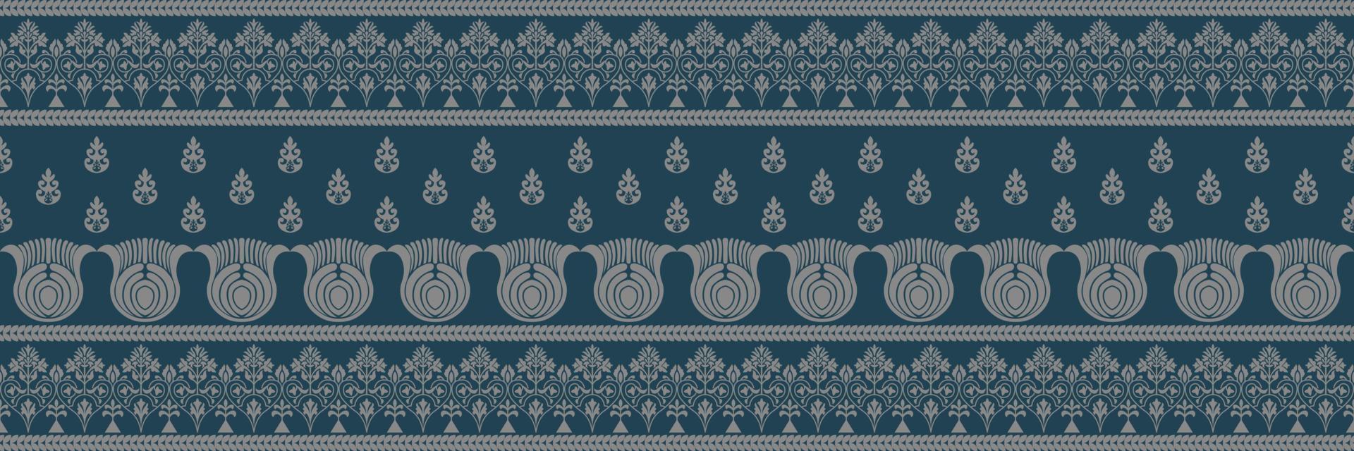 étnico modelo. pañuelo impresión. seda cuello bufanda o pañuelo. diseño para sari, patola, sari, dupatta, textil. loseta patrones. azteca estilo. floral antiguo. bohemio indio motivo estilo. ropa. vector. vector