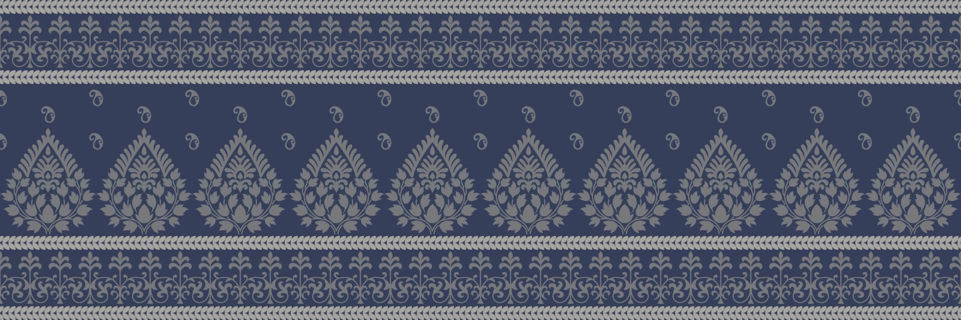 Ethnic pattern. Bandana Print. Silk neck scarf or kerchief. Design for Saree, Patola, Sari, Dupatta, textile. Tile patterns. Aztec style. Floral vintage. Bohemian Indian motif style. Clothing. Vector. vector