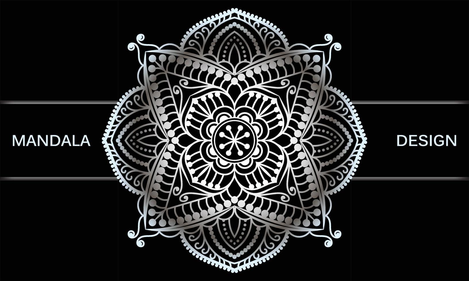 Background with ornament. Floral mandala design. vector