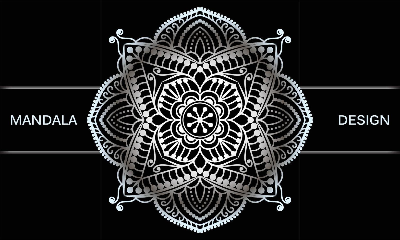 antecedentes con ornamento. floral mandala diseño. vector