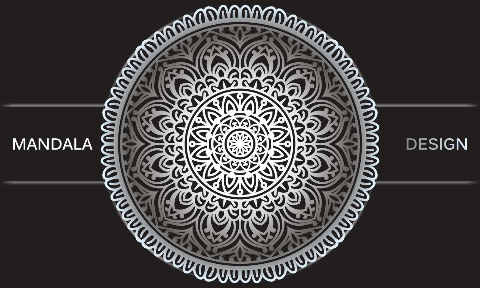 Background with ornament. Floral mandala design. vector