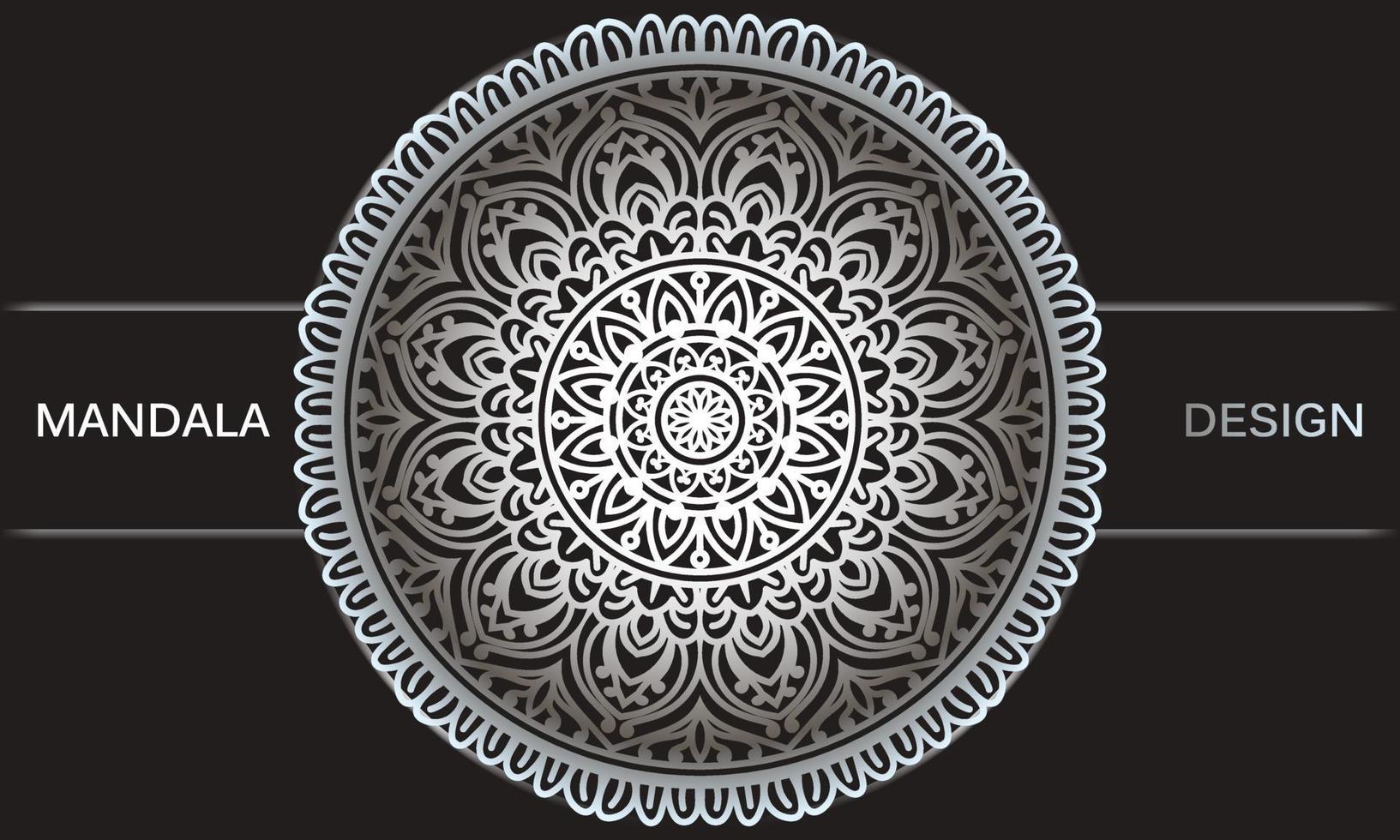 antecedentes con ornamento. floral mandala diseño. vector