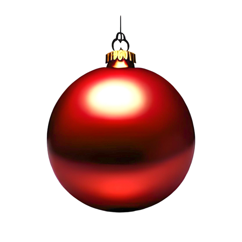 Red Christmas Ball with transparent background png