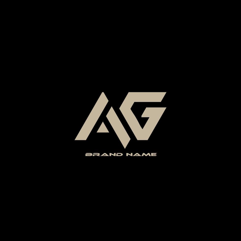 AG Monogram Logo 22273655 Vector Art at Vecteezy