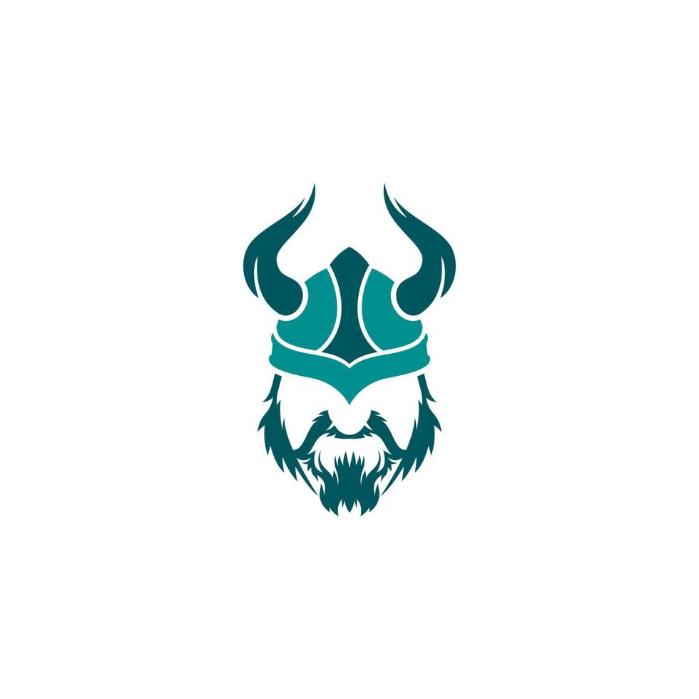 Viking helmet with horns on it vector