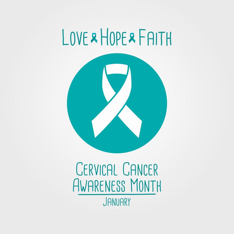 Cervical Cancer Awareness Month banner vector design